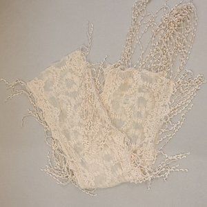White Lace Scarf